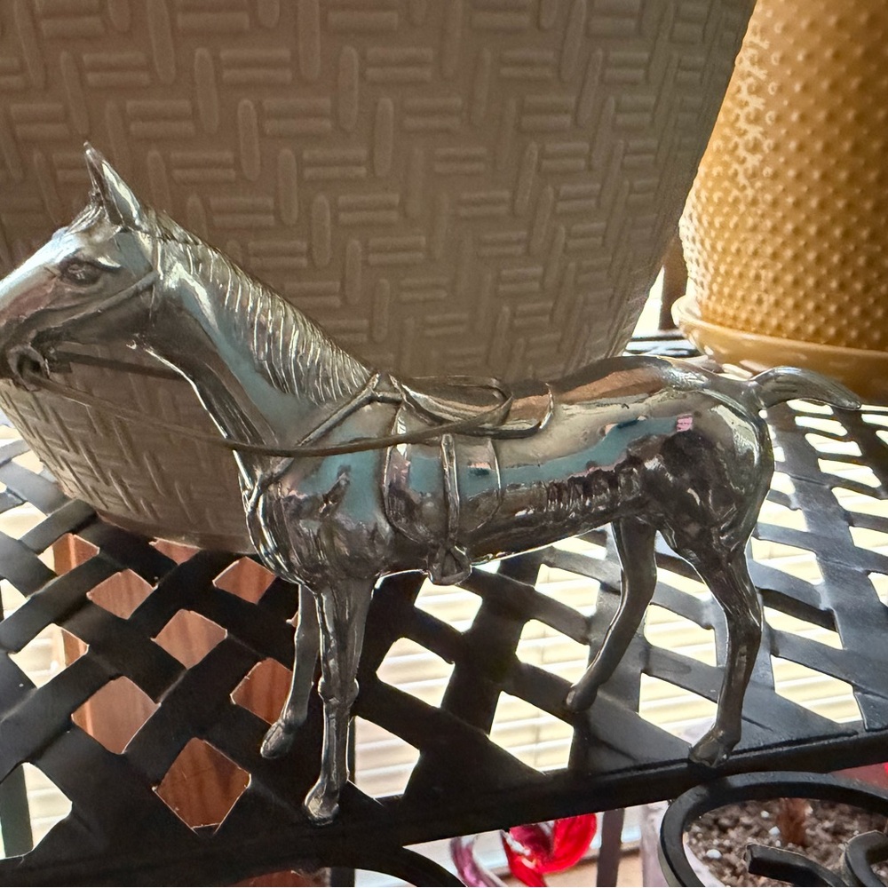 Vintage Japan Silver Metal Horse Figurine - Picture 9 of 9